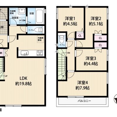 間取図（４LDK）