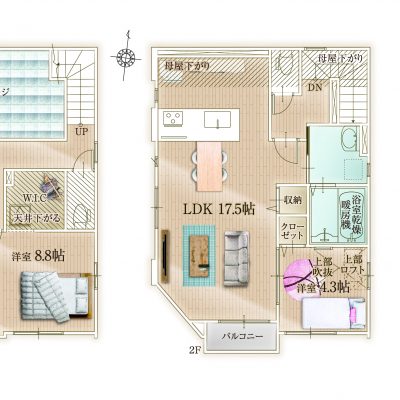 間取図（3LDK＋Loft）